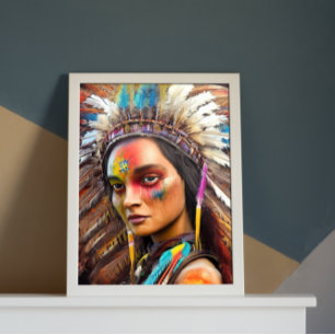 Poster sioux amérindien