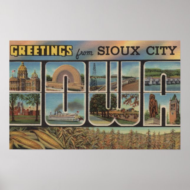 Poster Sioux City, Iowa - Grandes Lettres Scènes 2 (Devant)