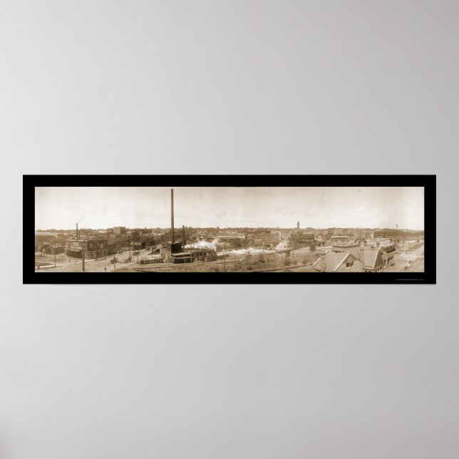 Poster Sioux Falls SD Centre Photo 1908 (Devant)