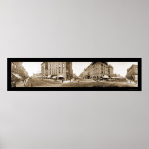 Poster Sioux Falls SD Streets Photo 1907
