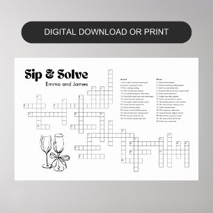 Poster Sip and Solssword Modèle Digital ou Print
