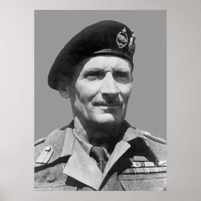 Poster Sir Bernard Law Montgomery (Devant)