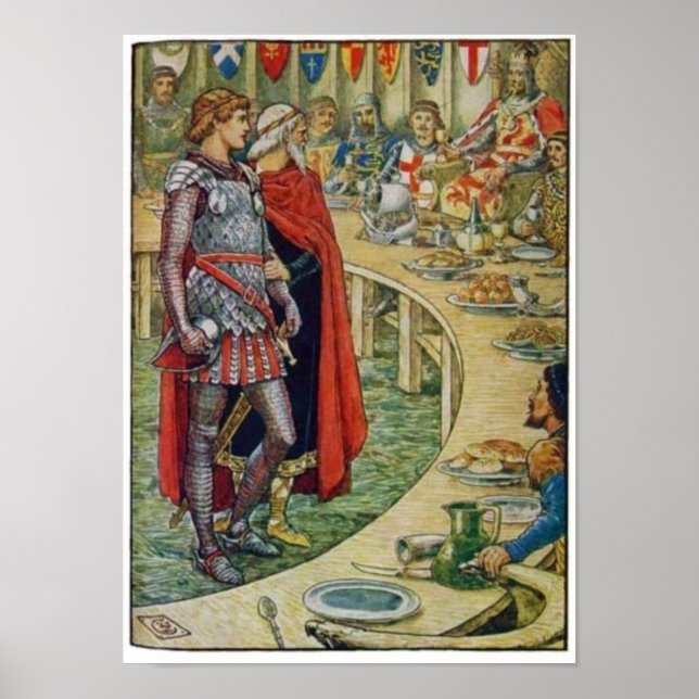 Poster Sir Galahad à la Cour du roi Arthur (Devant)