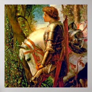 Poster "Sir Galahad" par George Frederic Watts