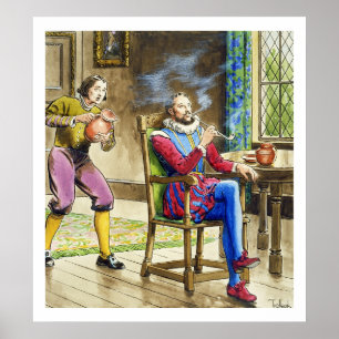 Poster Sir Walter Raleigh (1554-1618) de Peeps in the