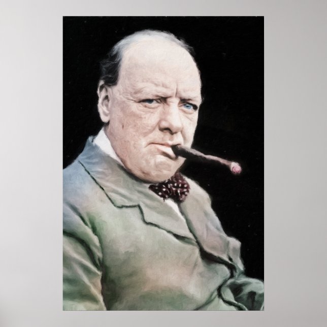 Poster Sir Winston Churchill (Devant)