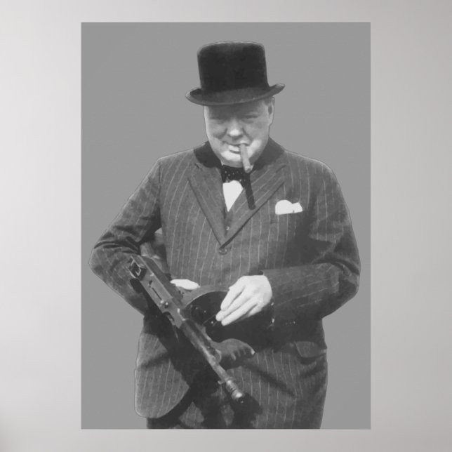 Poster Sir Winston Churchill (Devant)