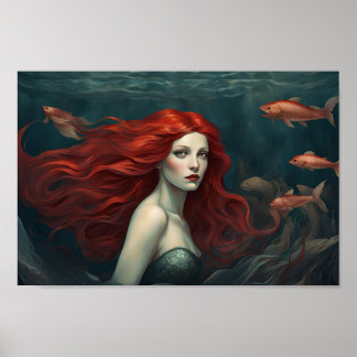 Poster Sirène de l'affiche profonde