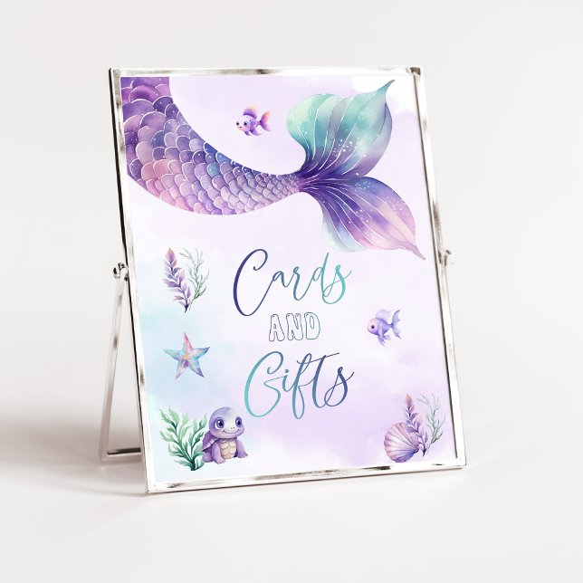 Poster Sirène sous la mer Cartes et cadeaux (Créateur téléchargé)