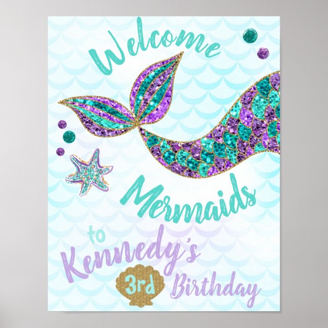 Poster Sirènes de bienvenue, Symbole d'anniversaire de la (Devant)