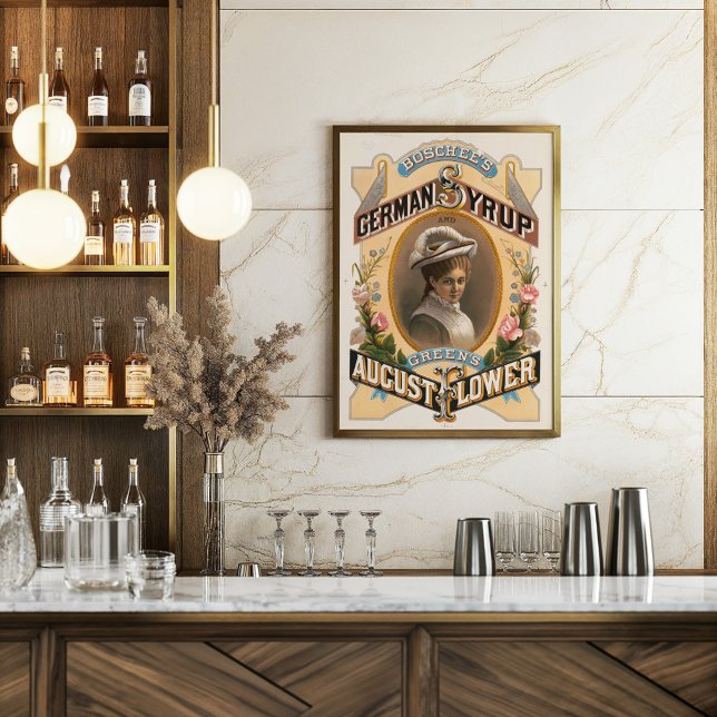 Poster Sirop allemand de Boschee et fleurs d’août de Gree (Créateur téléchargé)