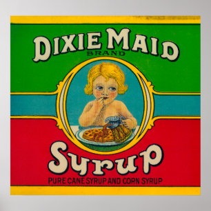 Poster Sirop LabelCairo, GA de domestique de Dixie