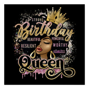Poster Sista Black Queen Melanin Femme Black Girl Magie