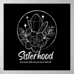 Poster Sisterhood Spells : Empower Witchy Design