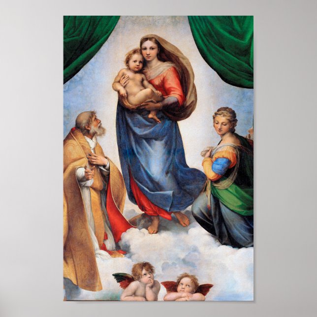 Poster Sistine Madonna (Devant)