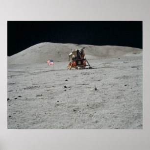 Poster Site d'atterrissage du module lunaire Apollo 17