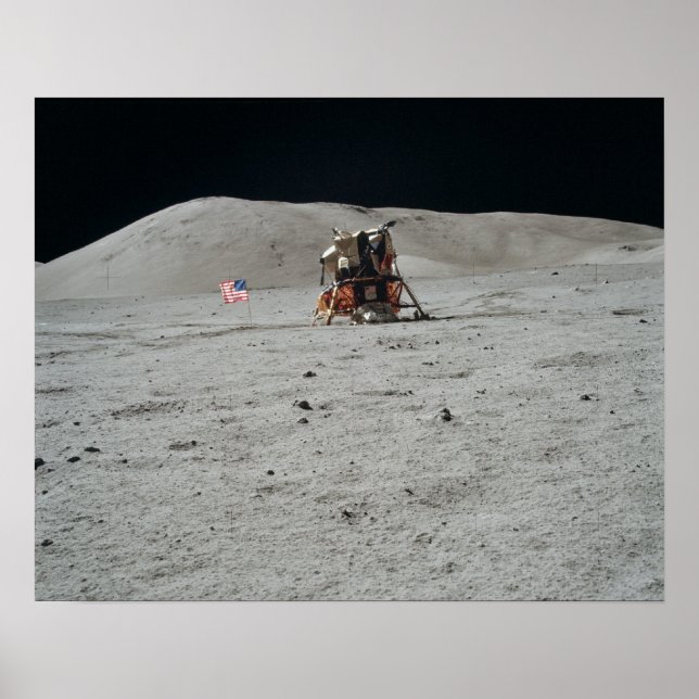 Poster Site d'atterrissage du module lunaire Apollo 17 (Devant)