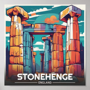 Poster Site du patrimoine mondial Wiltshire de Stonehenge
