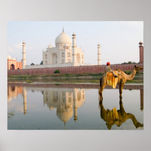 Poster Site funéraire du temple mondialement célèbre Taj 