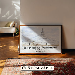 Poster Site historique national de Chimney Rock Nebraska