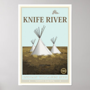 Poster Site historique national de villages indiens de