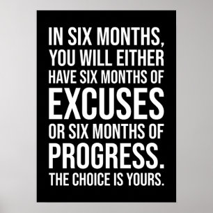 Poster Six mois d'échanges ou de progrès - Succès