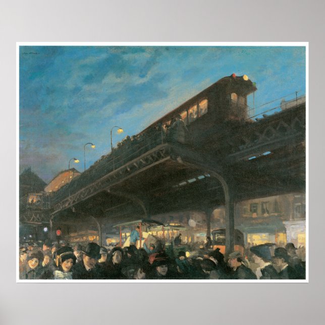 Poster Six O'Clock, c.1912 John Sloan (Devant)