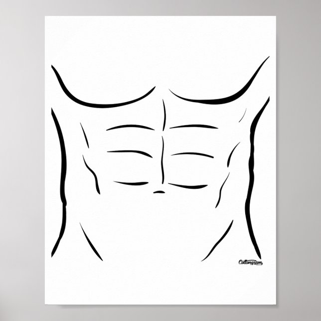 Poster Six Pack Abs  (Devant)