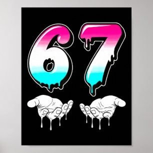 Poster Six Sept Cool 6 7 Mème Slang Gen Alpha Costume Ma