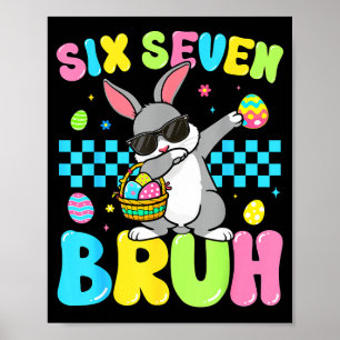 Poster Six Seven 67 Lapin de Pâques pour Enfants Filles G