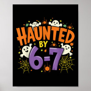 Poster Six Seven 6 7 Hanté Mème 67 Main de Squelette Hall