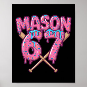 Poster Six Seven Crème Glacée Dégoulinante Sport 67 Fun M