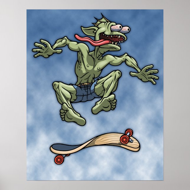 Poster Sk8fish Fred (Devant)