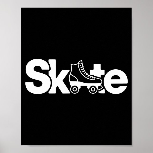 Poster Skate Roller Skate Roller Skating Roller Skater  (Devant)