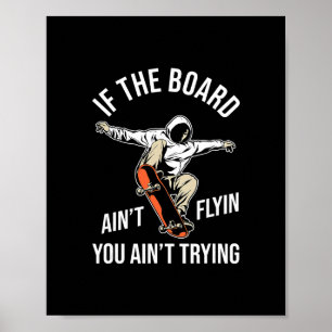 Poster Skateboard Skateboarder - Skateur en planche à rou