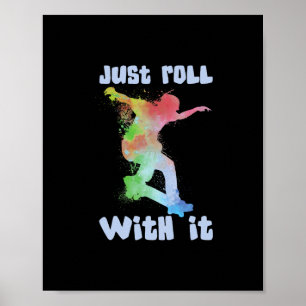 Poster Skateboard Skateboarder - Skateuse de skateboard