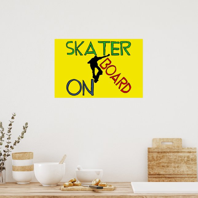 Poster - Skater an Bord (Küche)