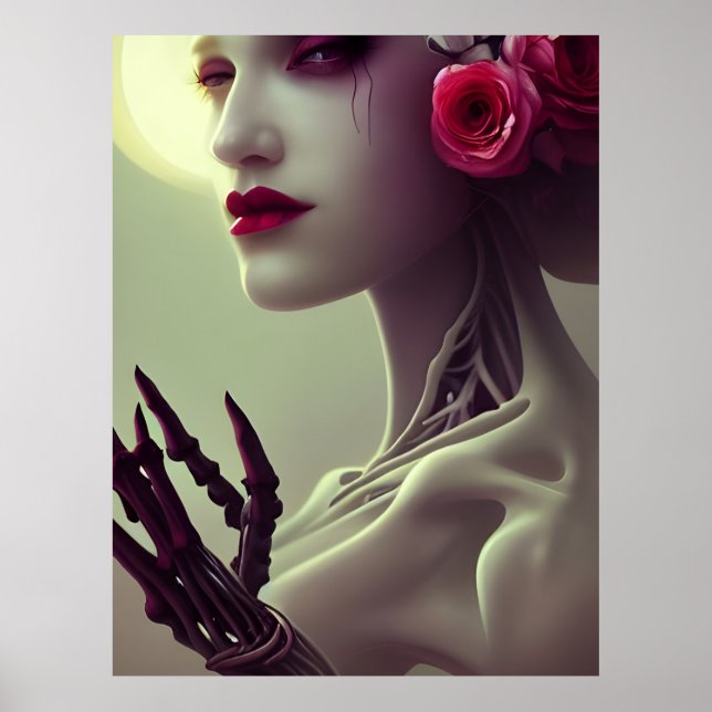 Poster Skeleton Bone Woman (Devant)