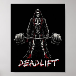 Poster Skeleton Halloween Gym plaisanteries d'entraînemen