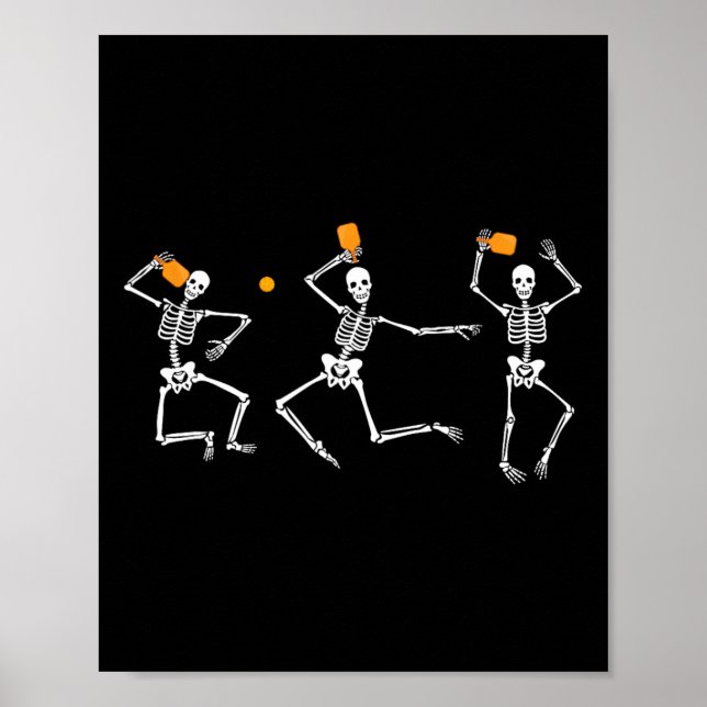 Poster Skeleton Halloween Picklell (Devant)