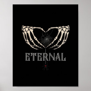 Poster Skeleton Hands Heart Classic