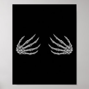 Poster Skeleton Hands Women - Halloween Rock Band Éffraya