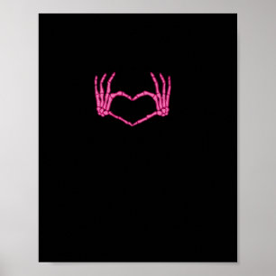 Poster Skeleton Heart Hands Classic