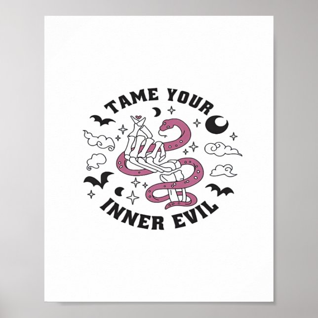 Poster Skeleton Main Making Heart (Devant)