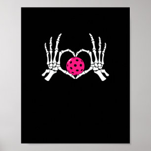 Poster Skeleton Mains Coeur Signer Drôle Pickle Valentine