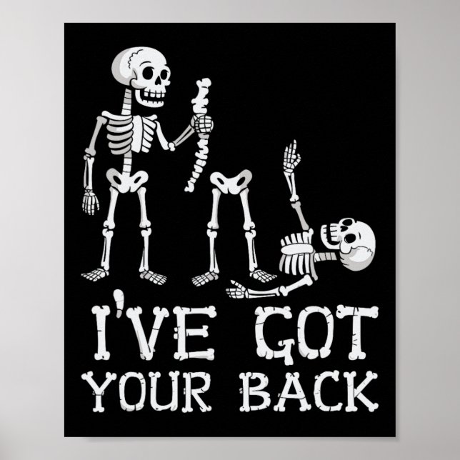 Poster Skeletons Halloween J'Ai Votre Costume Ck Hommes Q (Devant)