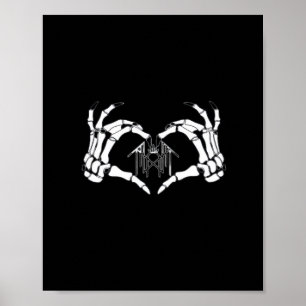 Poster Skeletons Token Heart Hands