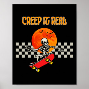 Poster Sketboard Skeleton Halloween Skeleton Horreur Mons