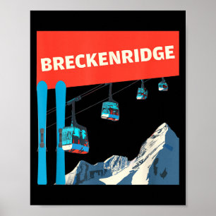 Poster Ski à Breckenridge - ski rétro à Breckenridge