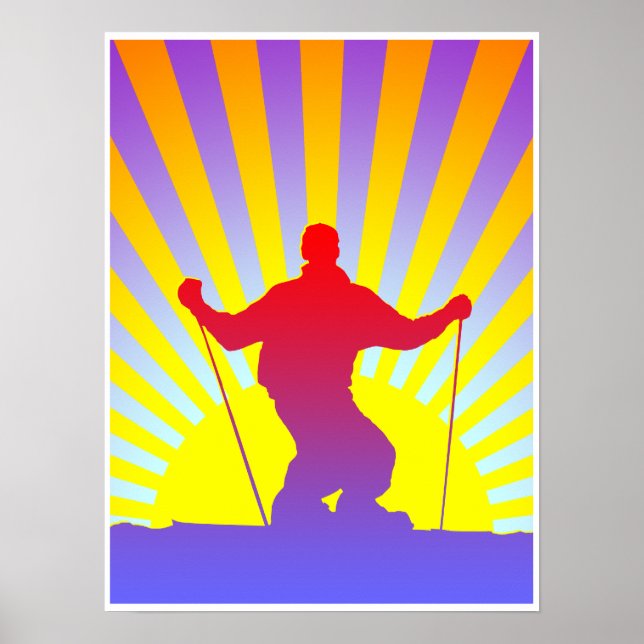 Poster ski alpin (Devant)